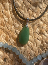 Load image into Gallery viewer, Green Aventurine Faceted Pendant Necklace
