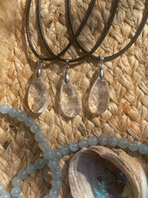 Load image into Gallery viewer, Clear Quartz Faceted Pendant Necklace
