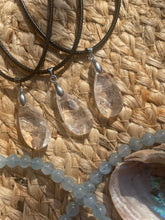 Load image into Gallery viewer, Clear Quartz Faceted Pendant Necklace
