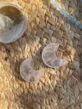Load image into Gallery viewer, Clear Quartz Moon Carving
