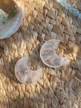 Load image into Gallery viewer, Clear Quartz Moon Carving
