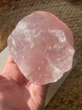 Load image into Gallery viewer, Raw Rose Quartz Statemet Piece
