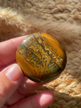 Load image into Gallery viewer, Tiger Eye Smoothie Palm Stone

