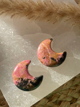 Load image into Gallery viewer, Rhodonite Moon Carving
