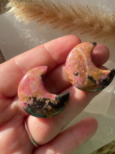 Load image into Gallery viewer, Rhodonite Moon Carving
