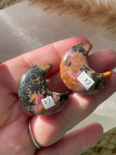 Load image into Gallery viewer, Rhodonite Moon Carving

