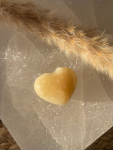 Load image into Gallery viewer, Orange Calcite Puff Heart
