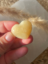 Load image into Gallery viewer, Orange Calcite Puff Heart
