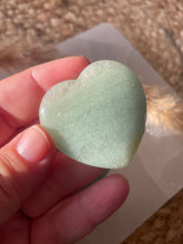 Load image into Gallery viewer, Green Aventurine Heart Smoothie Palm Stone
