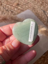 Load image into Gallery viewer, Green Aventurine Heart Smoothie Palm Stone
