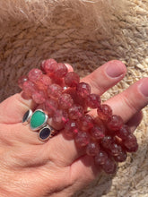 Load image into Gallery viewer, Strawberry Quartz Faceted Bracelet

