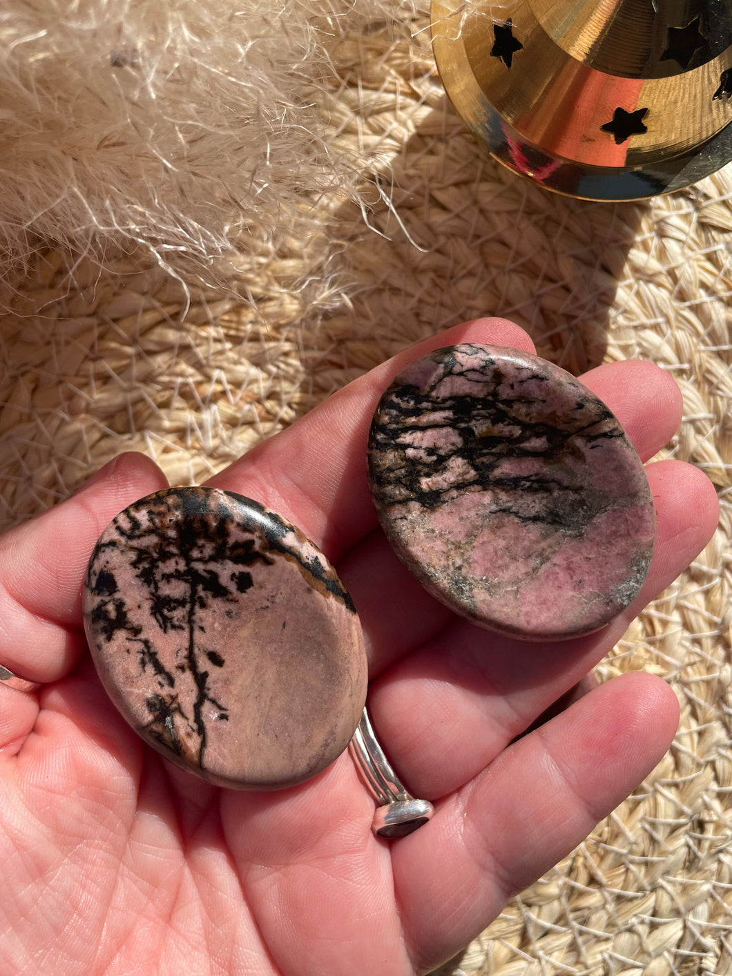 Rhodonite Worry Stone