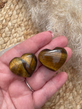 Load image into Gallery viewer, Tigers Eye Mini Puff Heart Carving
