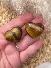 Load image into Gallery viewer, Tigers Eye Mini Puff Heart Carving
