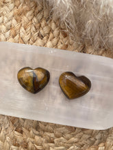 Load image into Gallery viewer, Tigers Eye Mini Puff Heart Carving
