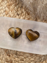 Load image into Gallery viewer, Tigers Eye Mini Puff Heart Carving
