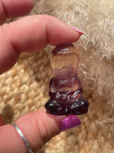 Load image into Gallery viewer, Fluorite Mini Buddha Carving
