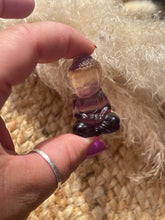 Load image into Gallery viewer, Fluorite Mini Buddha Carving
