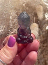 Load image into Gallery viewer, Fluorite Mini Buddha Carving
