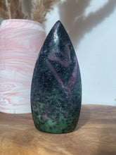 Load image into Gallery viewer, Ruby Zoisite Flame Carving
