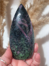 Load image into Gallery viewer, Ruby Zoisite Flame Carving
