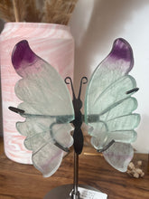 Load image into Gallery viewer, Rainbow Fluorite Butterfly Wings
