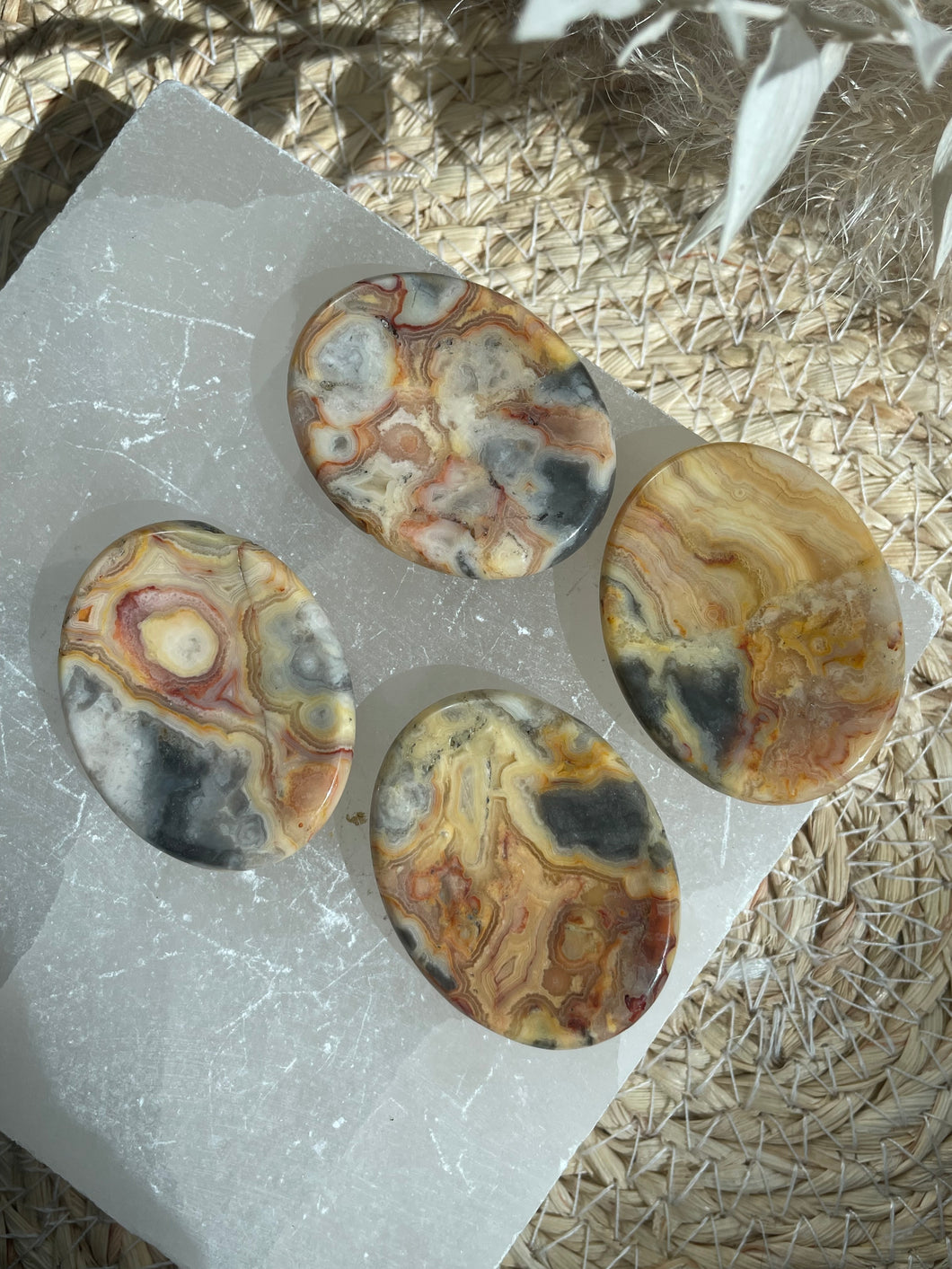 Crazy Lace Agate Worry Stone