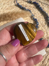 Load image into Gallery viewer, Tigers Eye Heart Carving
