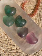 Load image into Gallery viewer, Rainbow Fluorite Heart Carving
