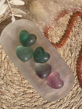 Load image into Gallery viewer, Rainbow Fluorite Heart Carving

