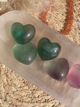 Load image into Gallery viewer, Rainbow Fluorite Heart Carving
