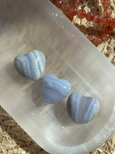 Load image into Gallery viewer, Blue Lace Agate Mini Heart Carving
