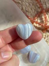 Load image into Gallery viewer, Blue Lace Agate Mini Heart Carving
