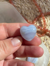 Load image into Gallery viewer, Blue Lace Agate Mini Heart Carving
