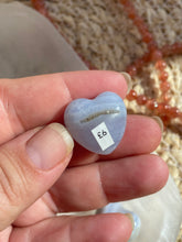 Load image into Gallery viewer, Blue Lace Agate Mini Heart Carving
