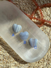 Load image into Gallery viewer, Blue Lace Agate Mini Heart Carving
