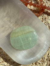 Load image into Gallery viewer, Pistachio Calcite Smoothie Palm Stone
