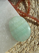 Load image into Gallery viewer, Pistachio Calcite Smoothie Palm Stone
