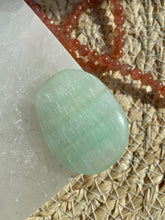 Load image into Gallery viewer, Pistachio Calcite Smoothie Palm Stone
