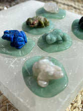 Load image into Gallery viewer, Frog on a Lilypad Carving
