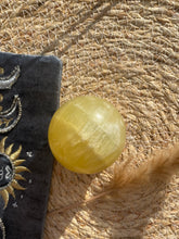 Load image into Gallery viewer, Lemon Calcite Sphere
