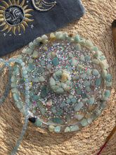 Load image into Gallery viewer, Amazonite Crystal Chip Resin Incense Holder
