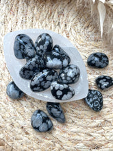 Load image into Gallery viewer, Snowflake Obsidian Tumble Stone
