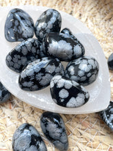 Load image into Gallery viewer, Snowflake Obsidian Tumble Stone
