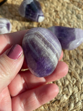 Load image into Gallery viewer, Chevron Amethyst XL Tumble Stone
