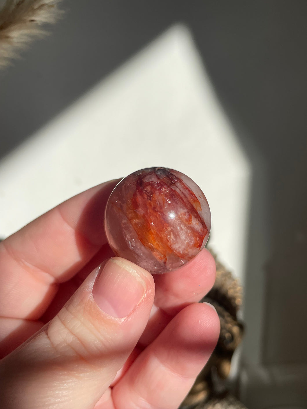 Fire Quartz Sphere