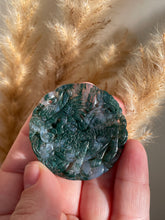 Load image into Gallery viewer, Moss Agate Dragon Carving Pendant
