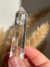 Load image into Gallery viewer, Clear Quartz Tower with Silver Rutile
