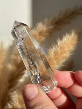 Load image into Gallery viewer, Clear Quartz Tower with Silver Rutile
