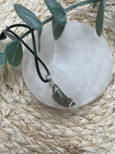 Load image into Gallery viewer, Labradorite Moon Wire Wrapped Necklace
